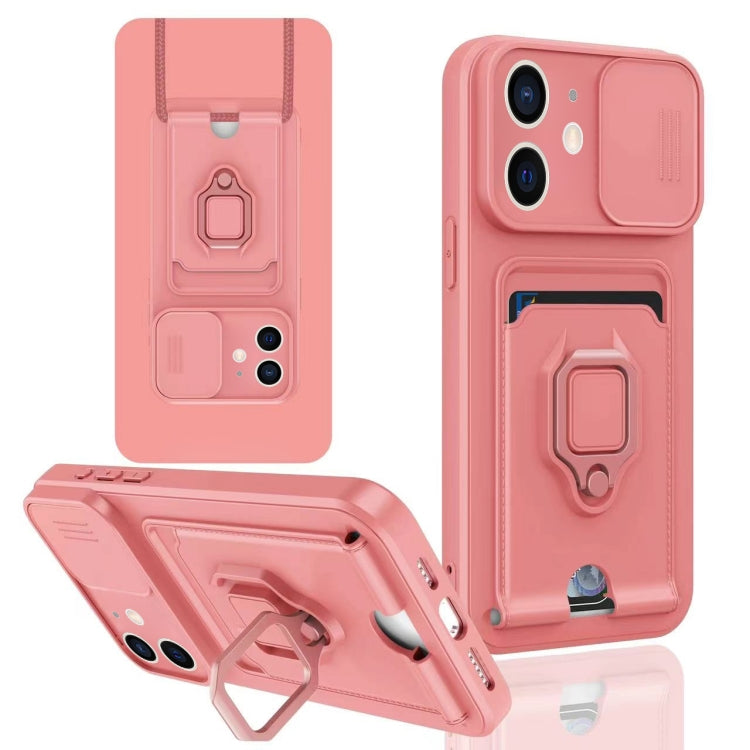 Sliding Camshield Magnetic Card Holder Silicone Phone Case, For iPhone 12, For iPhone 12 Pro Max�...