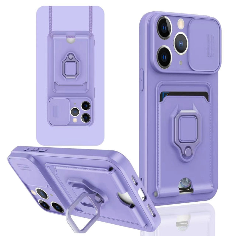 Sliding Camshield Magnetic Card Holder Silicone Phone Case, For iPhone 12, For iPhone 12 Pro Max�...