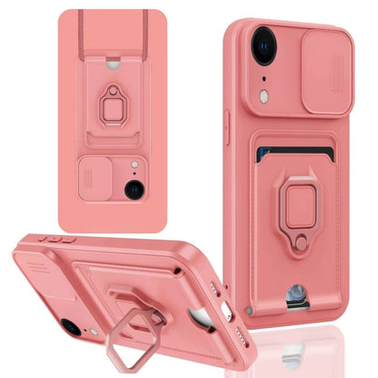 Sliding Camshield Magnetic Card Holder Silicone Phone Case, For iPhone 12, For iPhone 12 Pro Max�...