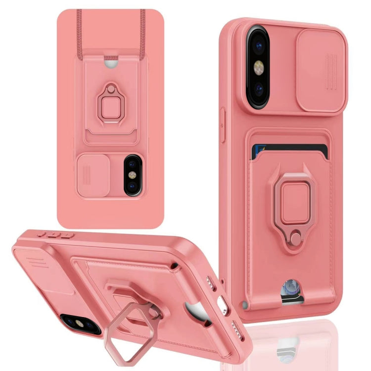 Sliding Camshield Magnetic Card Holder Silicone Phone Case, For iPhone 12, For iPhone 12 Pro Max�...