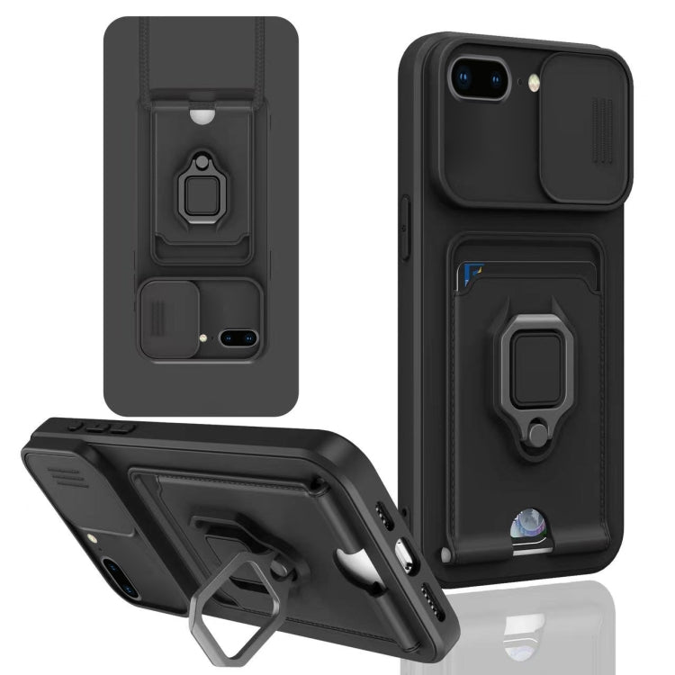 Sliding Camshield Magnetic Card Holder Silicone Phone Case, For iPhone 12, For iPhone 12 Pro Max�...