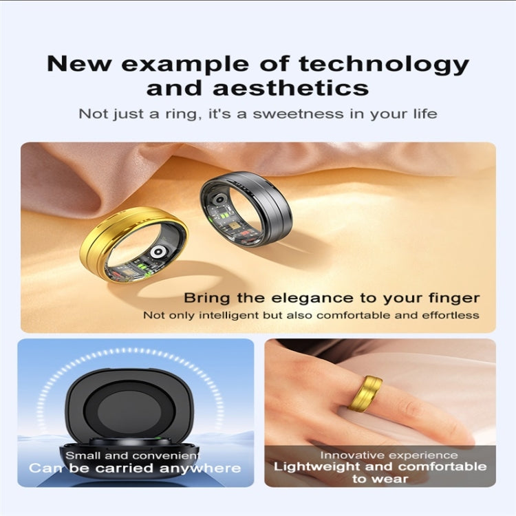 R06 SIZE 10 Smart Ring, Support Heart Rate / Blood Oxygen / Sleep Monitoring / Multiple Sports Modes