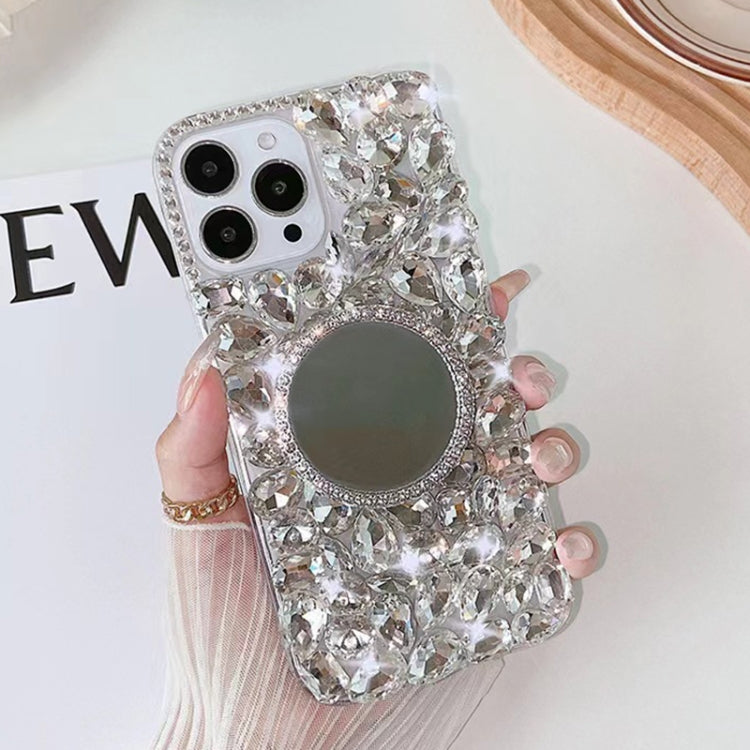 Mirror Handmade Bling Rhinestone PC Phone Case, For iPhone 16e, For iPhone 16 Pro Max������������...