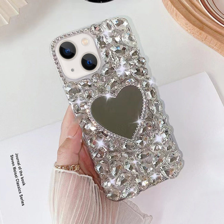 Mirror Handmade Bling Rhinestone PC Phone Case, For iPhone 16e, For iPhone 16 Pro Max������������...