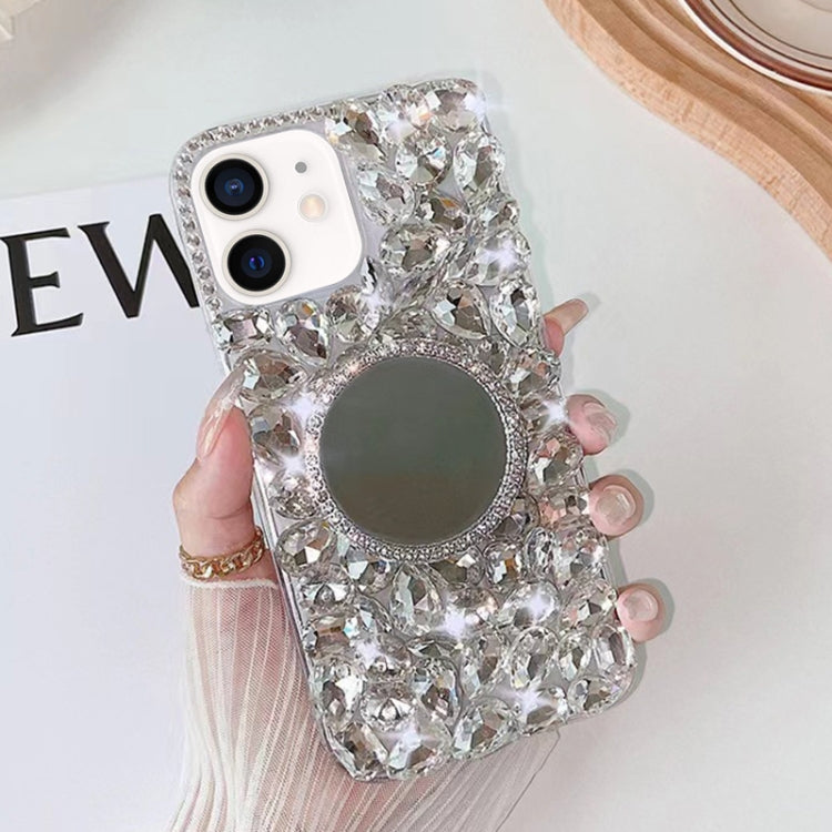 Mirror Handmade Bling Rhinestone PC Phone Case, For iPhone 16e, For iPhone 16 Pro Max������������...
