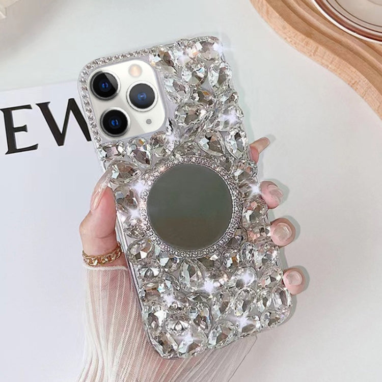Mirror Handmade Bling Rhinestone PC Phone Case, For iPhone 16e, For iPhone 16 Pro Max������������...