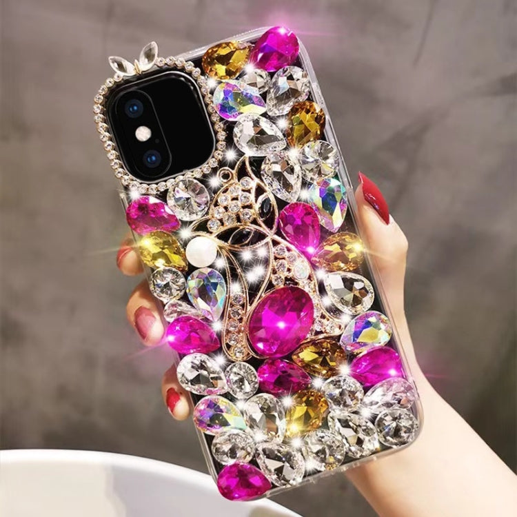 Handmade Bling Rhinestone Gemstone Fox PC Phone Case, For iPhone XR, For iPhone XS Max�����������...