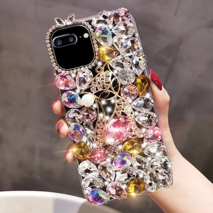 Handmade Bling Rhinestone Gemstone Fox PC Phone Case, For iPhone XR, For iPhone XS Max�����������...