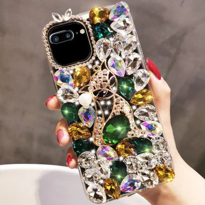 Handmade Bling Rhinestone Gemstone Fox PC Phone Case, For iPhone XR, For iPhone XS Max�����������...