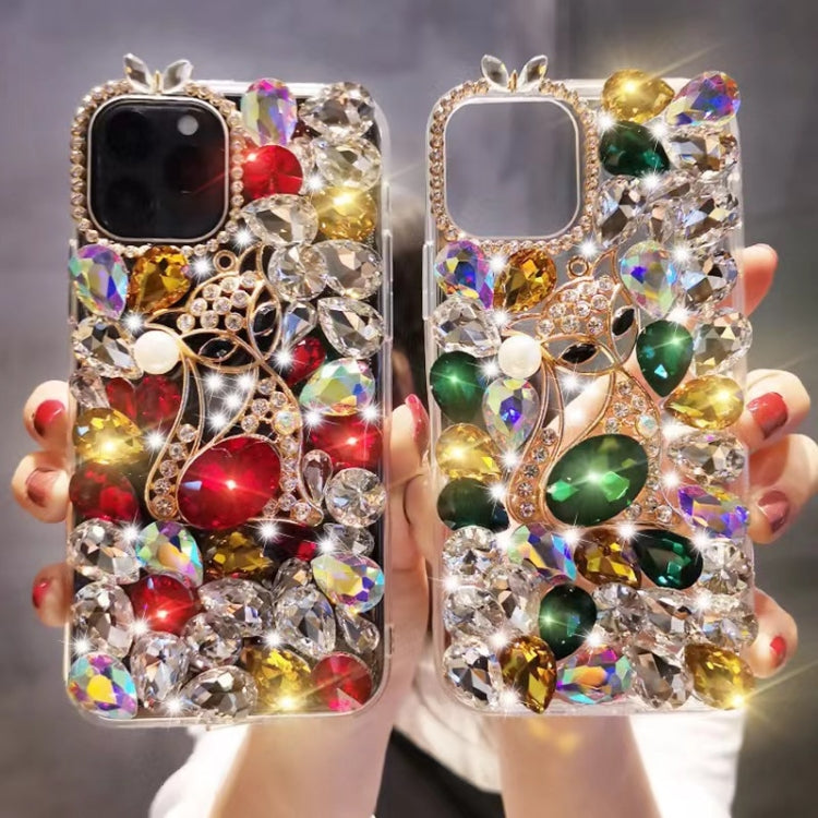 Handmade Bling Rhinestone Gemstone Fox PC Phone Case, For iPhone XR, For iPhone XS Max�����������...