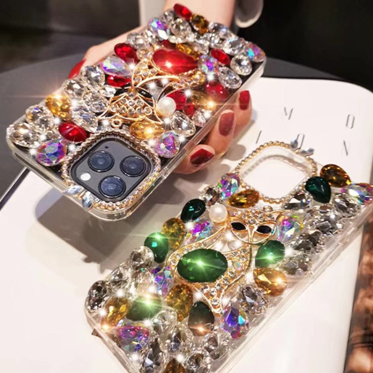 Handmade Bling Rhinestone Gemstone Fox PC Phone Case, For iPhone XR, For iPhone XS Max�����������...