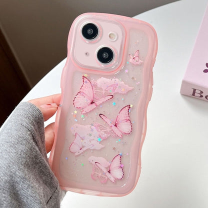 Wave Edge Butterfly TPU Hybrid PC Phone Case