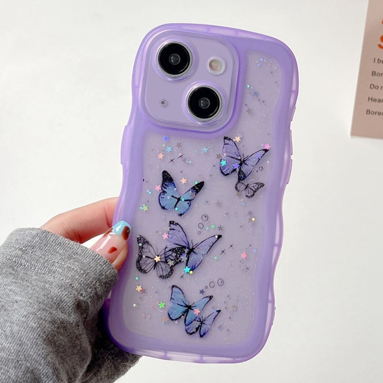Wave Edge Butterfly TPU Hybrid PC Phone Case