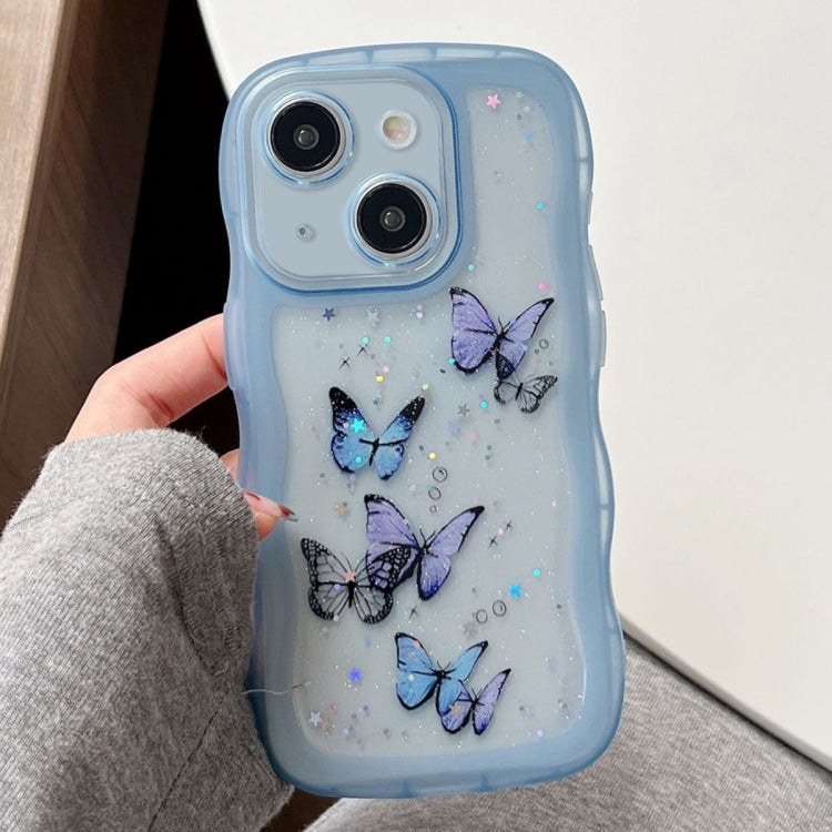 Wave Edge Butterfly TPU Hybrid PC Phone Case