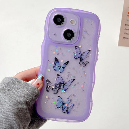 Wave Edge Butterfly TPU Hybrid PC Phone Case
