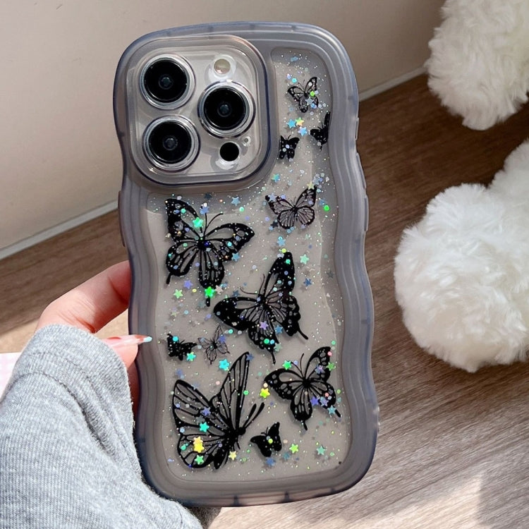 Wave Edge Butterfly TPU Hybrid PC Phone Case