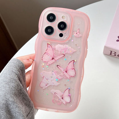 Wave Edge Butterfly TPU Hybrid PC Phone Case