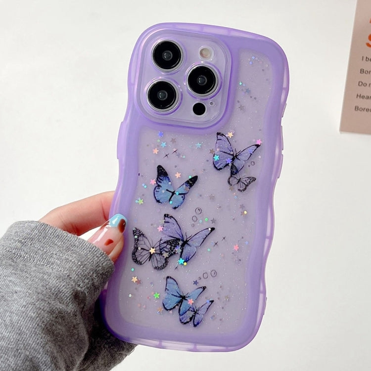 Wave Edge Butterfly TPU Hybrid PC Phone Case