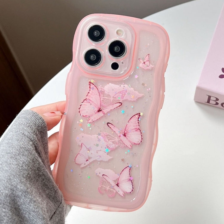 Wave Edge Butterfly TPU Hybrid PC Phone Case