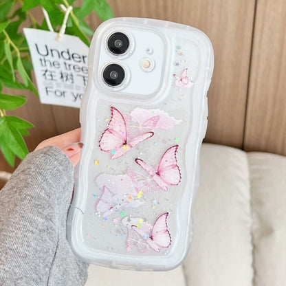 Wave Edge Butterfly TPU Hybrid PC Phone Case