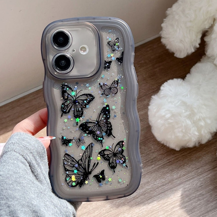 Wave Edge Butterfly TPU Hybrid PC Phone Case