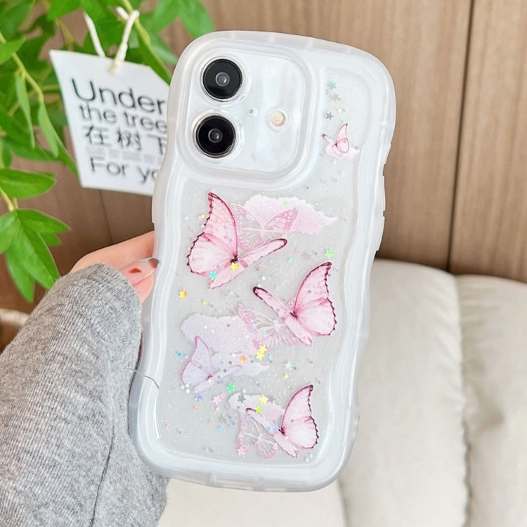 Wave Edge Butterfly TPU Hybrid PC Phone Case