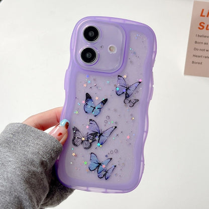 Wave Edge Butterfly TPU Hybrid PC Phone Case