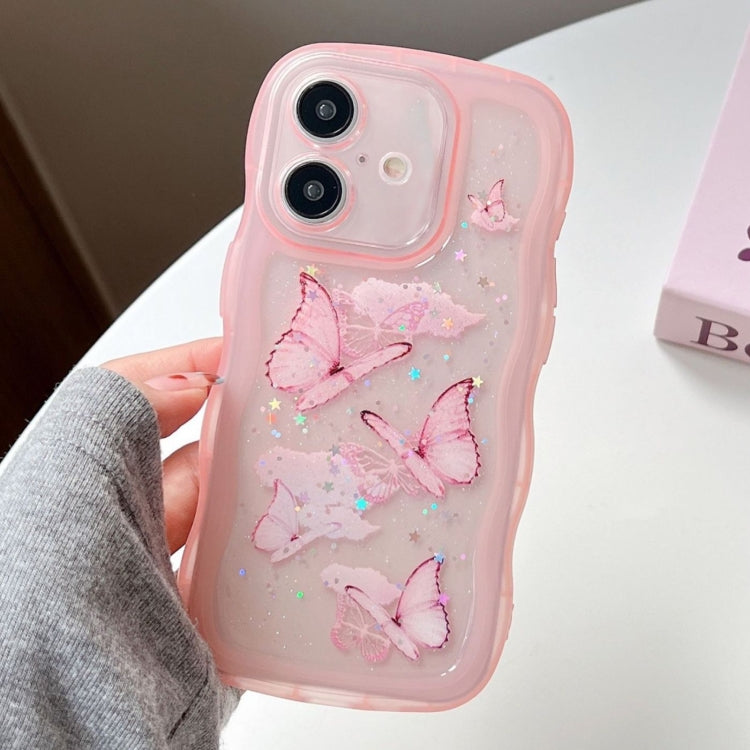 Wave Edge Butterfly TPU Hybrid PC Phone Case