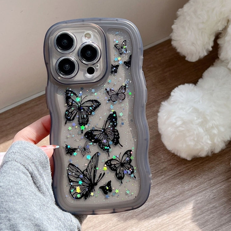 Wave Edge Butterfly TPU Hybrid PC Phone Case