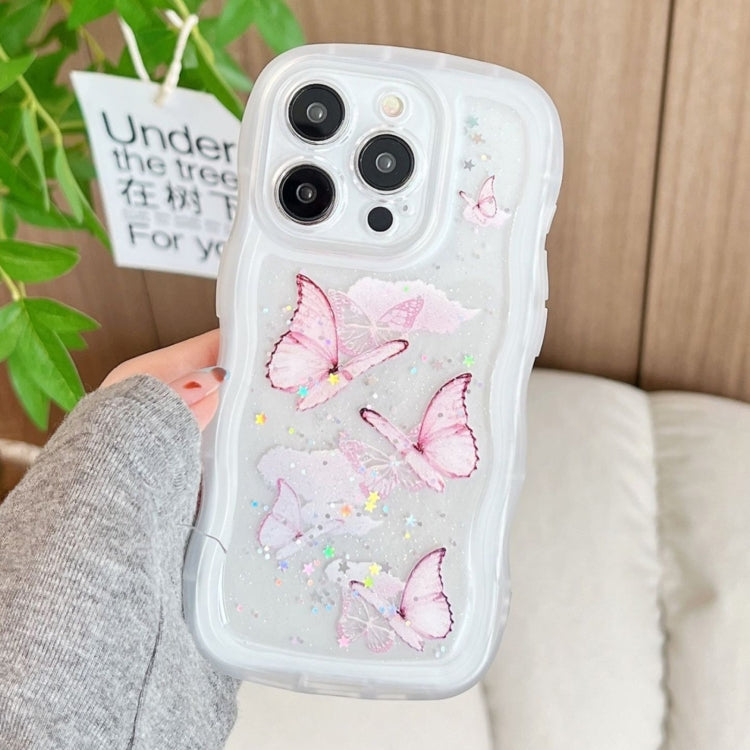 Wave Edge Butterfly TPU Hybrid PC Phone Case