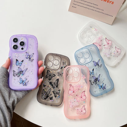 Wave Edge Butterfly TPU Hybrid PC Phone Case