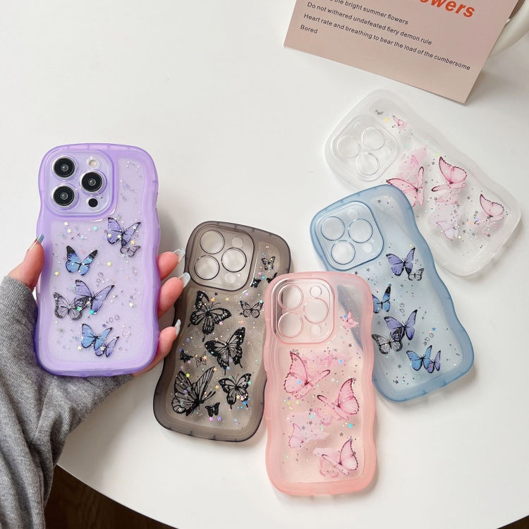 Wave Edge Butterfly TPU Hybrid PC Phone Case
