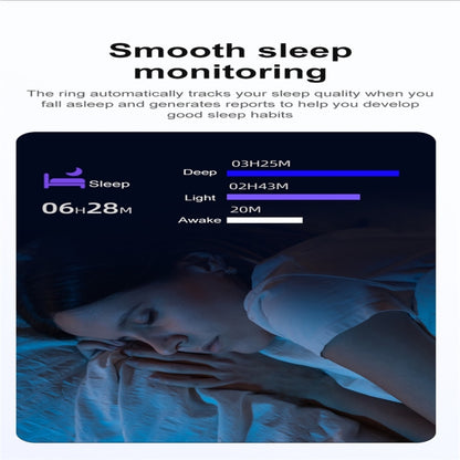 R03 SIZE 11 Smart Ring, Support Heart Rate / Blood Oxygen / Sleep / Multiple Sports Modes