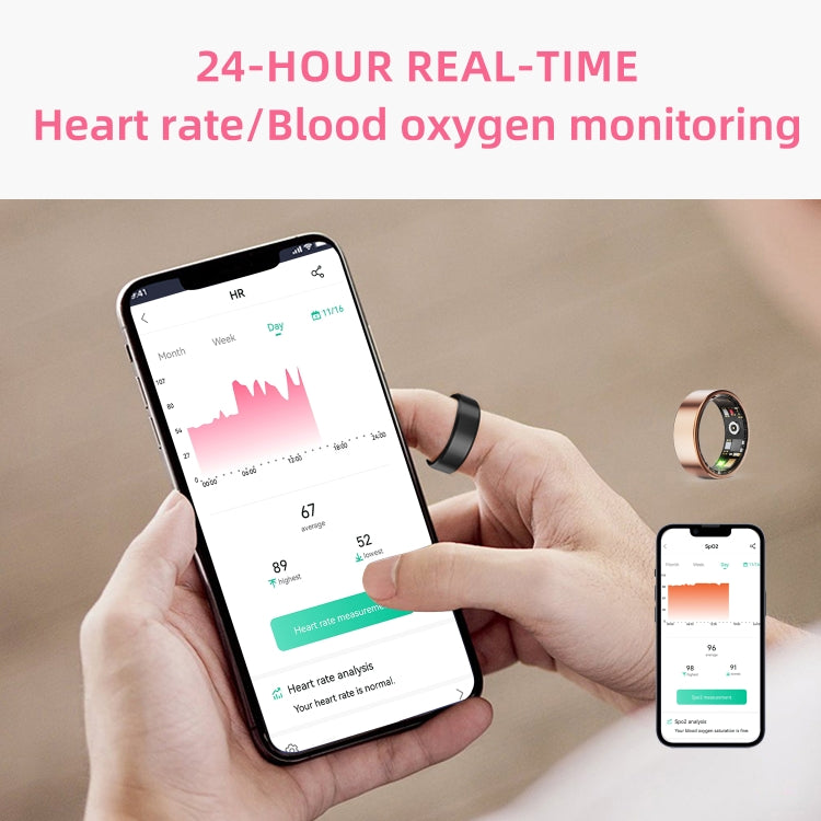 R11M SIZE 11 Smart Ring, Support Heart Rate / Blood Oxygen / Sleep / Multiple Sports Modes