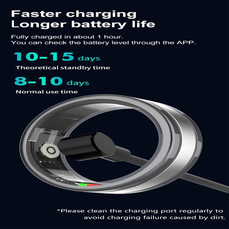 R18 SIZE 10 Smart Ring, Support Heart Rate / Blood Oxygen / Sleep / Multiple Sports Modes