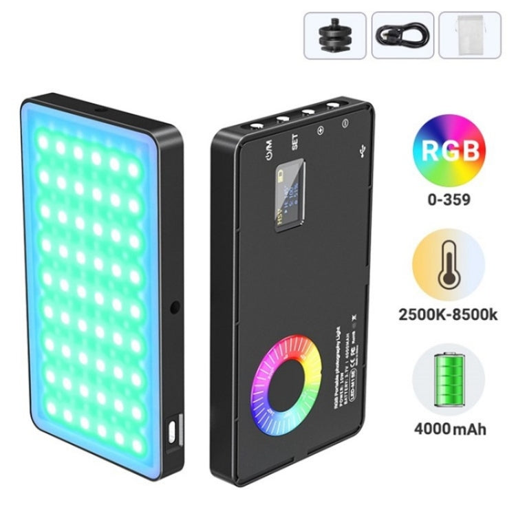M1SE 12 Effects RGB Photography Lamp 0.96-inch TFT Screen Pocket Fill Light, M1SE