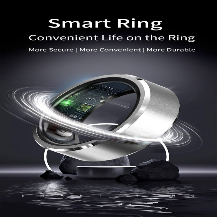 R5 SIZE 8 Smart Ring, Support Health Monitoring / Multiple Sports Modes