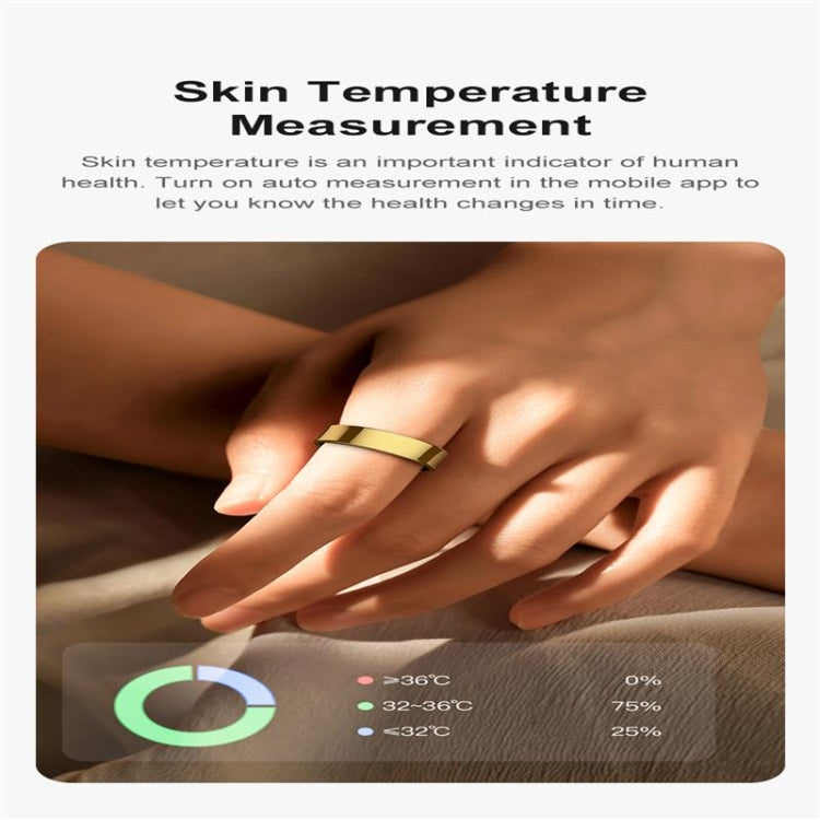 R09 SIZE 10 Smart Ring, Support Heart Rate / Blood Oxygen / Sleep Monitoring / Multiple Sports Modes