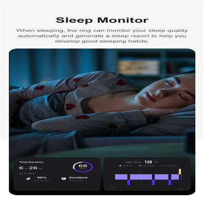 R09 SIZE 13 Smart Ring, Support Heart Rate / Blood Oxygen / Sleep Monitoring / Multiple Sports Modes