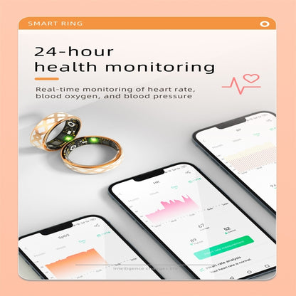 R10M SIZE 8 Smart Ring, Support Heart Rate / Blood Oxygen / Sleep Monitoring / Multiple Sports Modes