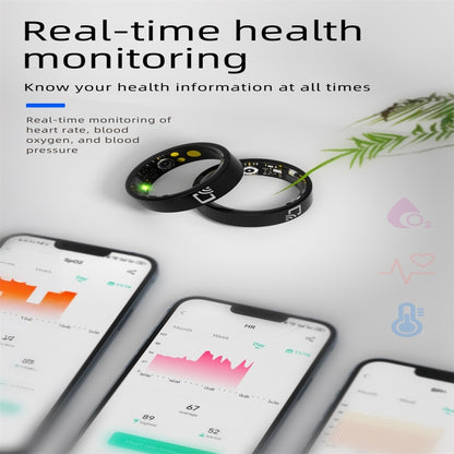R20 SIZE 7 Smart Ring, Support Heart Rate / Blood Oxygen / Sleep Monitoring / Multiple Sports Modes