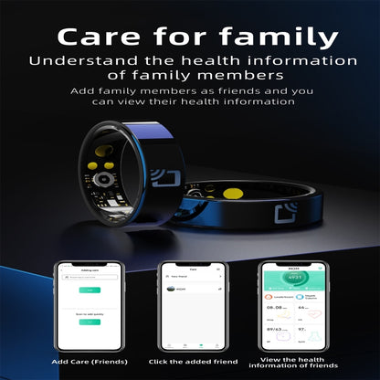 R20 SIZE 12 Smart Ring, Support Heart Rate / Blood Oxygen / Sleep Monitoring / Multiple Sports Modes
