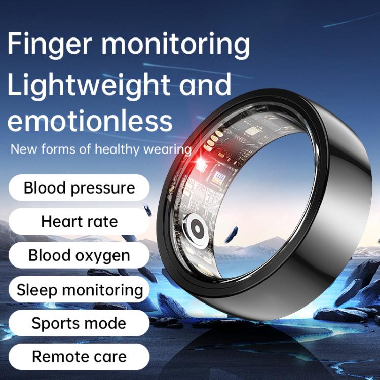 R1000 SIZE 8 Smart Ring, Support Heart Rate / Blood Oxygen / Sleep / Multiple Sports Modes