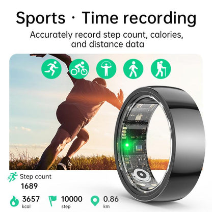 R1000 SIZE 8 Smart Ring, Support Heart Rate / Blood Oxygen / Sleep / Multiple Sports Modes