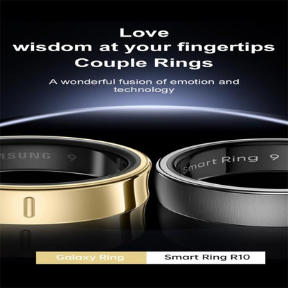 R10 SIZE 9 Smart Ring, Support Heart Rate / Blood Oxygen / Sleep / Multiple Sports Modes