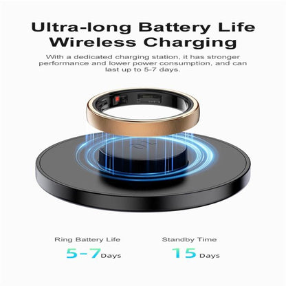 R10 SIZE 14 Smart Ring, Support Heart Rate / Blood Oxygen / Sleep / Multiple Sports Modes
