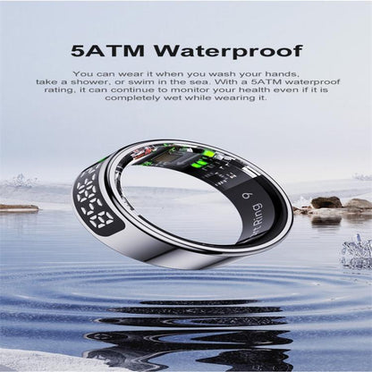 R11 SIZE 8 Smart Ring, Support Heart Rate / Blood Oxygen / Sleep / Multiple Sports Modes