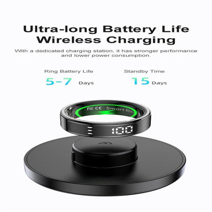 R11 SIZE 8 Smart Ring, Support Heart Rate / Blood Oxygen / Sleep / Multiple Sports Modes