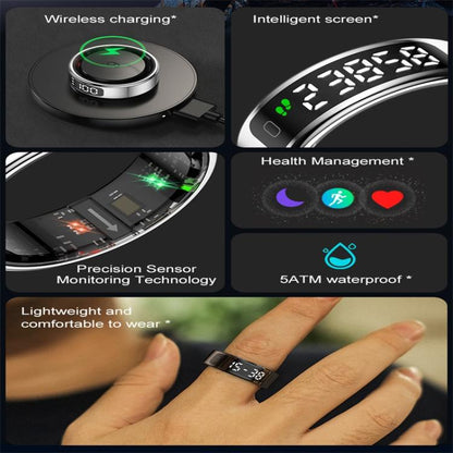 R11 SIZE 10 Smart Ring, Support Heart Rate / Blood Oxygen / Sleep / Multiple Sports Modes
