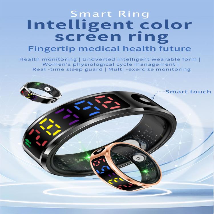 R12 SIZE 12 Smart Ring, Support Heart Rate / Blood Oxygen / Sleep / Multiple Sports Modes